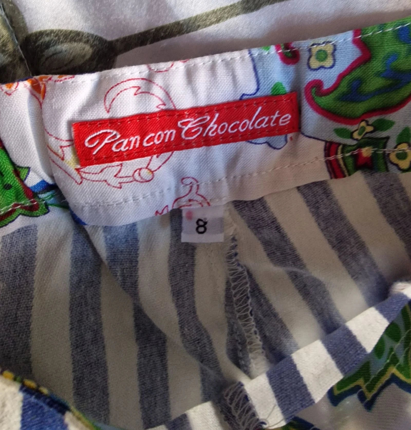 Pantalón corto de rayas marineras Pan con Chocolate talla 8 años – photo 4